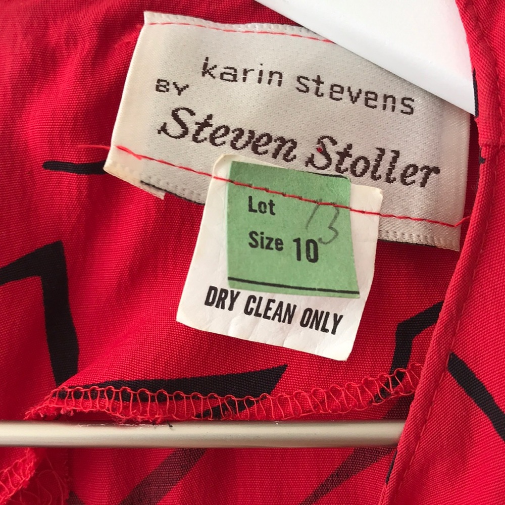 VTG Vintage Karin Stevens Red Dress patterns - Picture 7 of 8